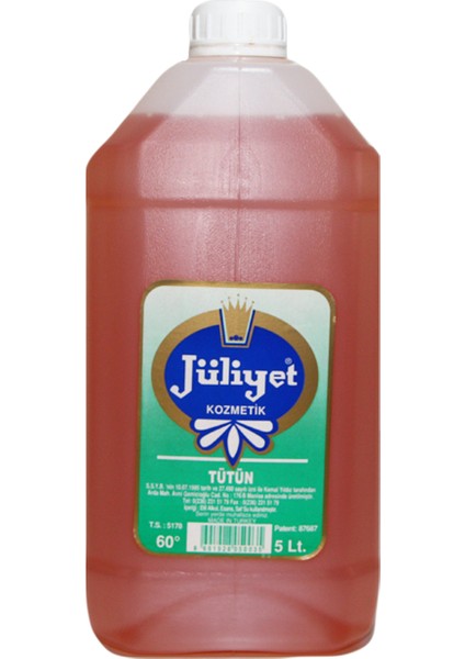 1ADET Jüliyet 5 Lt Tütün Kolonyası 1 Adet 100MLE Sprey Kolonya Hediye