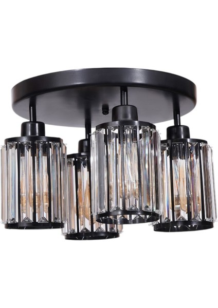 Hugo 4 Lü Tepsili Siyah Plafonyer Avize fiyatları