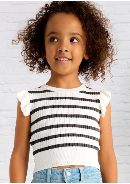 Kız Çocuk Nervürlü Bluz Beyaz 3024 fiyatları