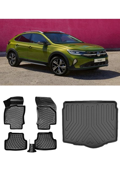 Volkswagen Taigo 2025 Model 3D Havuzlu Paspas ve Bagaj Havuzu Set