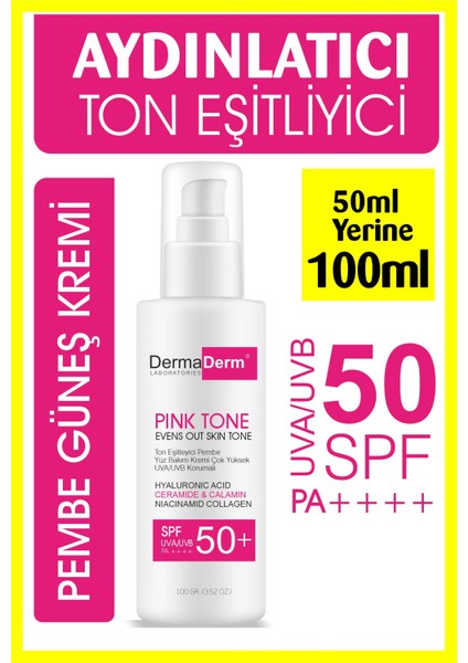 2 Adet +50 SPF Ton Eşitleyici Yüz Bakım Ve Güneş Kremi 100 gr X 2 fiyatları