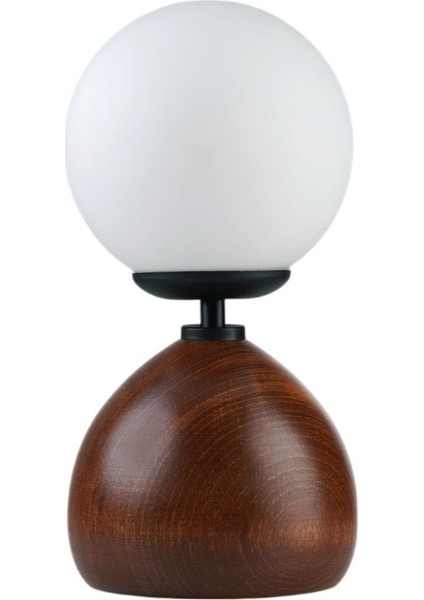 Cameron Ceviz Beyaz Camlı Masa Lambası fiyatları