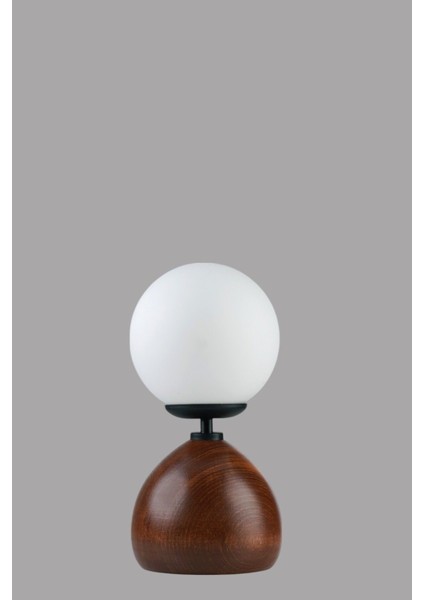 Cameron Ceviz Beyaz Camlı Masa Lambası modelleri