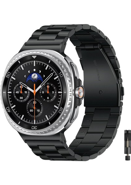 Galaxy Watch 8 44MM 40MM / Galaxy Watch 8 Classic 46MM ile Uyumlu Paslanmaz Çelik Kordon