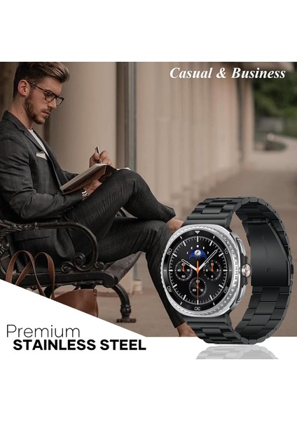 Galaxy Watch 8 44MM 40MM / Galaxy Watch 8 Classic 46MM ile Uyumlu Paslanmaz Çelik Kordon modelleri