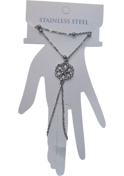 Gümüş Renk Kar Tanesi Çelik Şahmeran - 3574 fiyatları