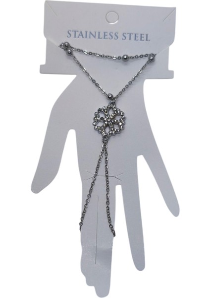 Gümüş Renk Kar Tanesi Çelik Şahmeran - 3574 modelleri