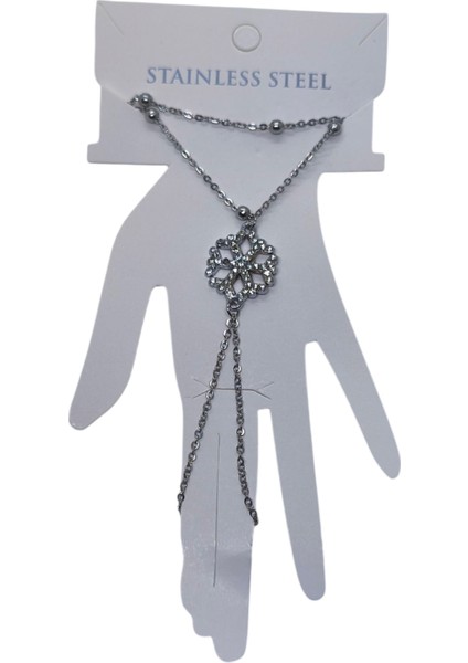 Gümüş Renk Kar Tanesi Çelik Şahmeran - 3574 fırsatları