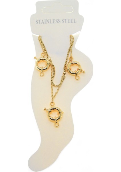 Altın Renk Asansör Sf 3 Dümen Çelik Halhal - 3486