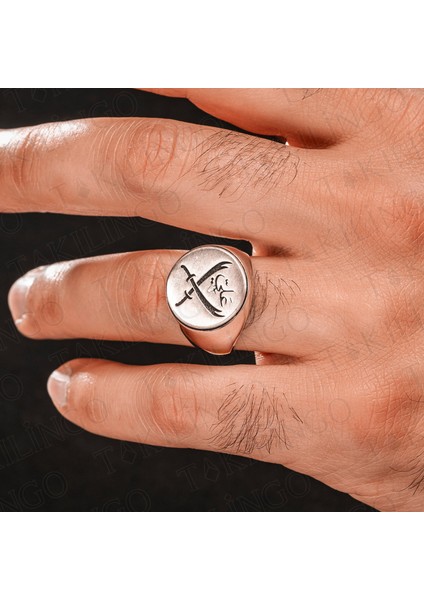 925 Ayar Gümüş Hz.ali Zülfikar Kılıcı Tasarımlı Ya Ali Yazılı Erkek Yüzük modelleri
