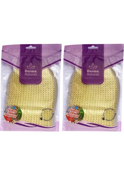 Palmiye Lifi Örme Banyo Eldiveni (15*24CM) Ms-04 (2 Li Set)