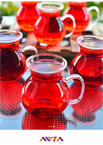 6'lı Beyaz Borosilikat Cam Çay Bardağı Seti, Şık ve Dayanıklı Tasarım modelleri