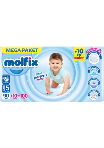 Bebek Bezi Beden: 5 (11- 18KG) Junior 300 Adet Mega Aylık Fırsat Pk fiyatları