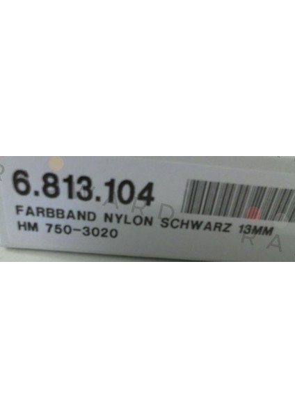 HM850DC Ribbon Şerit Siyah HM750 13MM