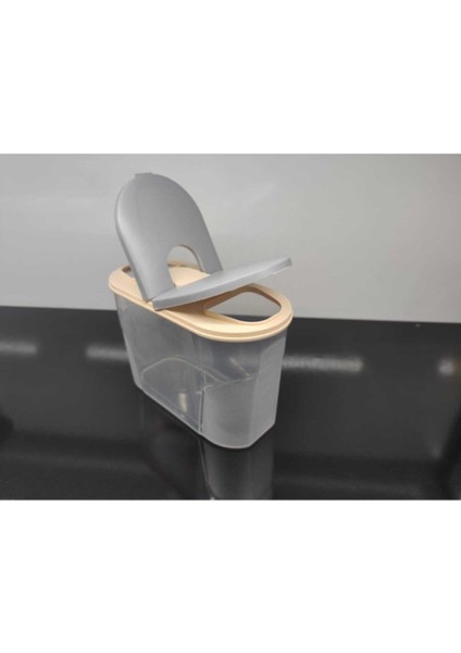 Gri 2 Litre Kapaklı Saklama Kabı, Çok Amaçlı ve Dayanıklı Tasarım modelleri