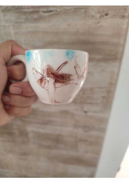 El Yapımı, Doğal, Yıkanabilir, Sıcağa ve Soğuğa Dayanıklı Çok Renkli Seramik Fincan