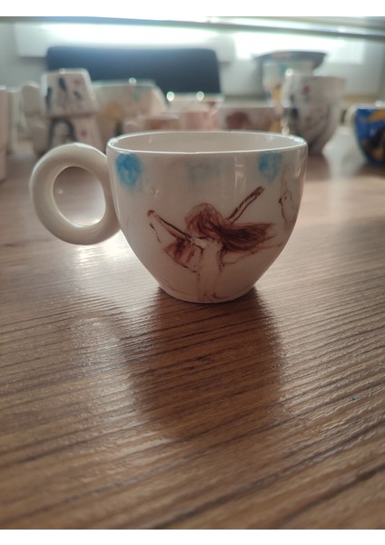 El Yapımı, Doğal, Yıkanabilir, Sıcağa ve Soğuğa Dayanıklı Çok Renkli Seramik Fincan modelleri