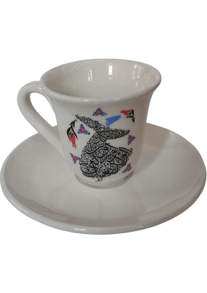 Renkli Ikili Kahve Fincanı Takımı, Şık ve Detaylı Tasarım modelleri