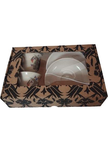 Renkli Ikili Kahve Fincanı Takımı, Şık ve Detaylı Tasarım fırsatları