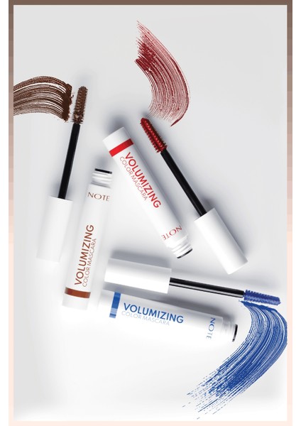 Volumizing Color Hacim ve Uzatma Etkili Renkli Maskara - Kahverengi modelleri