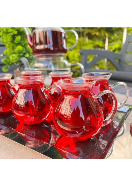 Borosilikat Çay Bardağı Seti 6'lı, Şık ve Dayanıklı Tasarım modelleri