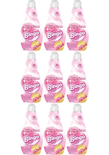 Soft Çamaşır Yumuşatıcı Konsantre 1440ML Manolya Bahçesi (9 Lu Set)