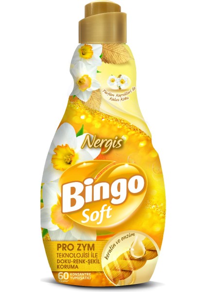 Soft Çamaşır Yumuşatıcı Konsantre 1440ML Karma 8 Li Set (Lilyum-Lavanta-Begonvil-Nergis) fırsatları