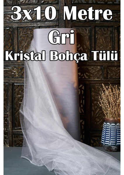 Çok Amaçlı Kristal Tül (Bohça Tülü) 3X10 Metre