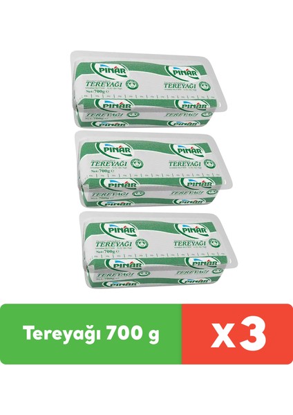 Tereyağı 700 g x 3 adet