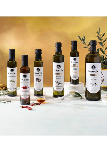 300+ Yüksek Polifenollü Zeytinyağı Naturel Sızma Zeytinyağı 250 ml x 3 Adet