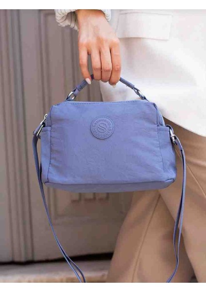 Eflanmoda Su Geçirmez Paraşüt Kumaştan Çok Bölmeli Kadın El ve Omuz Çantası modelleri