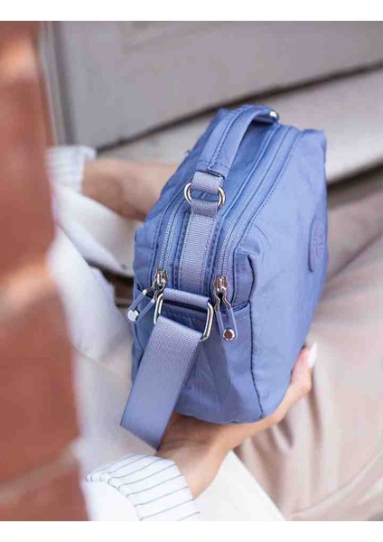 Eflanmoda Su Geçirmez Paraşüt Kumaştan Çok Bölmeli Kadın El ve Omuz Çantası fırsatları