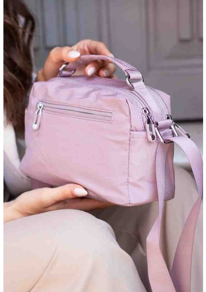 Eflanmoda Su Geçirmez Paraşüt Kumaştan Çok Bölmeli Kadın El ve Omuz Çantası modelleri