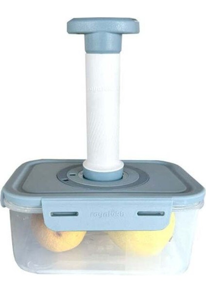 Mavi Manuel Vakum Pompası ile Taze Saklama Kabı Seti fiyatları