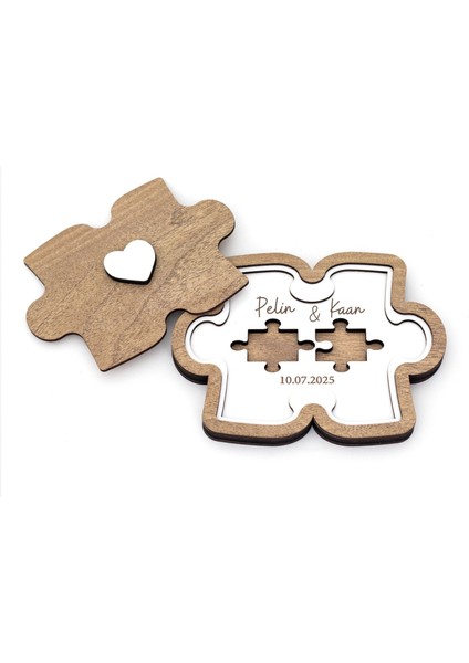 Kişiye Özel Isimli Yüzük Kutusu Nişan Evlilik Teklifi ve Söz Organizasyon Ahşap Kapaklı Takı Kutusu Hediyelik Kişiye Özel modelleri