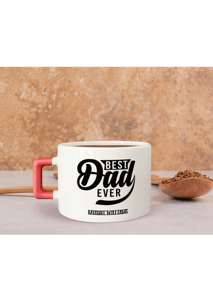 Kişiye Özel Pembe Kulplu Çay ve Kahve Fincanı, Sevgili ve Arkadaş Hediye