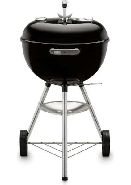 Classic Kettle 47 cm – Parlak Siyah Emaye Emayeli Kazan | One-Touch™ Temizlik | Kompakt 47 cm Çap