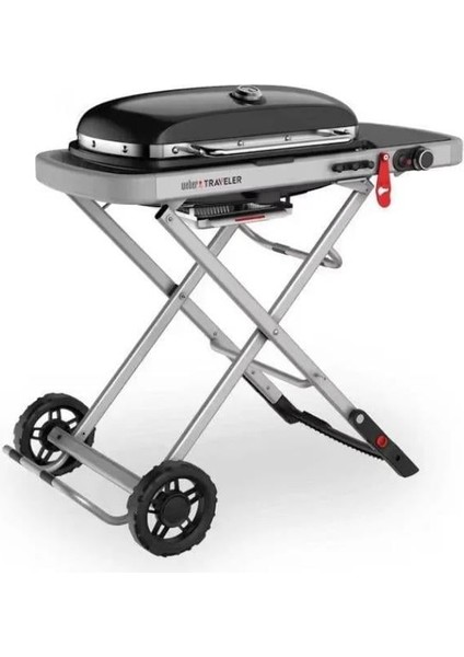 Traveler™ Stealth Edition Taşınabilir Gazlı Barbekü – 3,8 kW | 63 × 34 cm | Tek Pedalla Katlanır fiyatları
