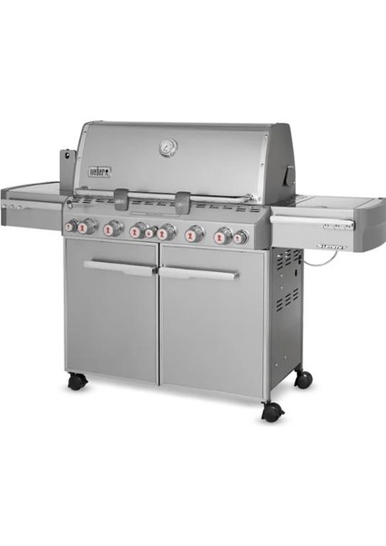 Summit® S-670 Paslanmaz Çelik Gazlı Barbekü – 6 Brülör + Sear / Tütsü / Rotisserie fırsatları