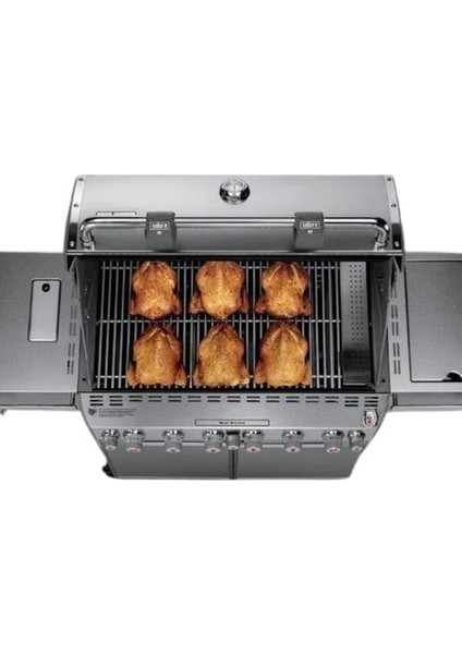 Summit® S-670 Paslanmaz Çelik Gazlı Barbekü – 6 Brülör + Sear / Tütsü / Rotisserie indirimleri
