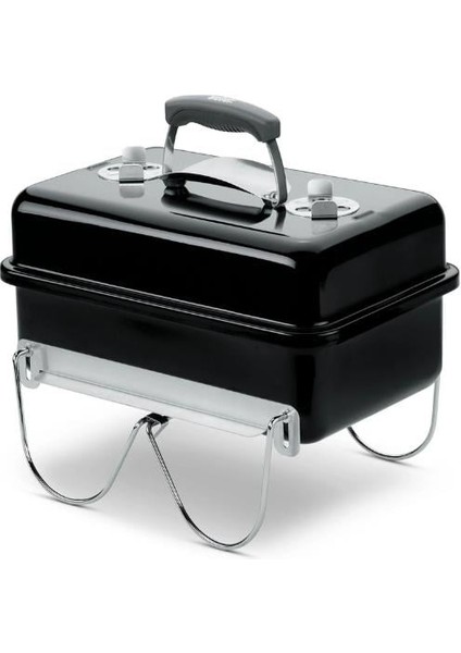 Go-Anywhere Charcoal – Portatif Dikdörtgen Kompakt 42 × 26 cm Izgara | Kilitli Kapak | 6 kg Taşıma Ağırlığı