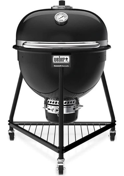 Summit® Kamado E6 Kömürlü Barbekü – Ø 61 cm | Gazsız çift cidarlı çelik kazan
