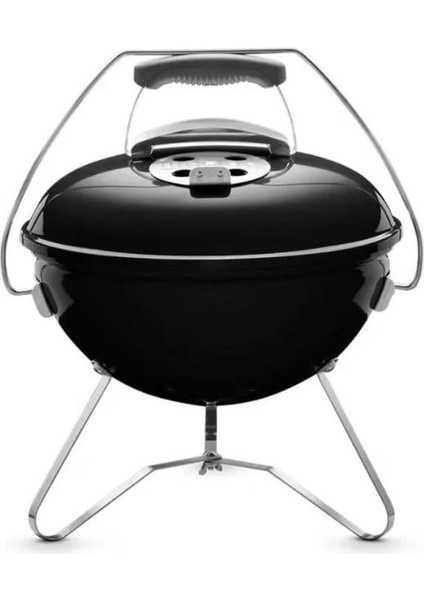 Smokey Joe Premium 37 cm – Parlak Siyah Emaye Tuck-N-Carry™ Kapak Kilidi | 37 cm Portatif Kettle