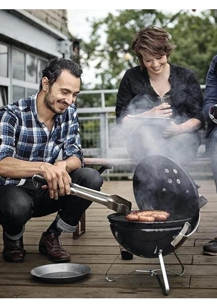 Smokey Joe Premium 37 cm – Parlak Siyah Emaye Tuck-N-Carry™ Kapak Kilidi | 37 cm Portatif Kettle indirimleri