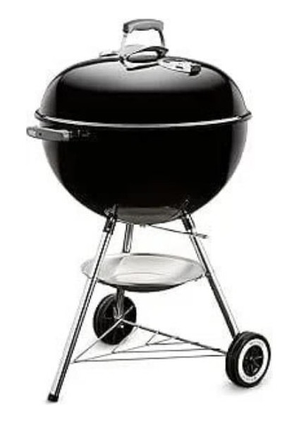 Classic Kettle 57 cm – Parlak Siyah Emaye Çift Emayeli Kazan | One-Touch™ Temizlik | Zamansız Kettle Tasarımı