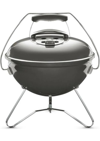 Smokey Joe Premium 37 cm – Smoke Grey Emaye Tuck-N-Carry™ Kapak Kilidi | Portatif Kettle