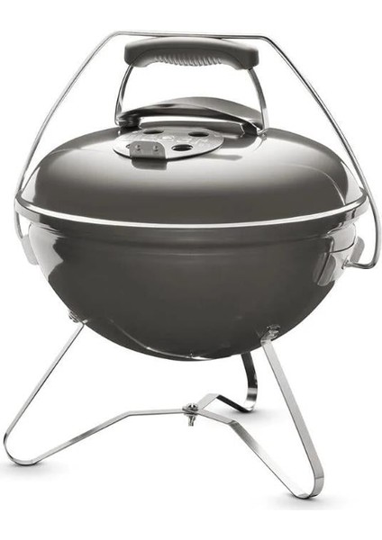 Smokey Joe Premium 37 cm – Smoke Grey Emaye Tuck-N-Carry™ Kapak Kilidi | Portatif Kettle modelleri