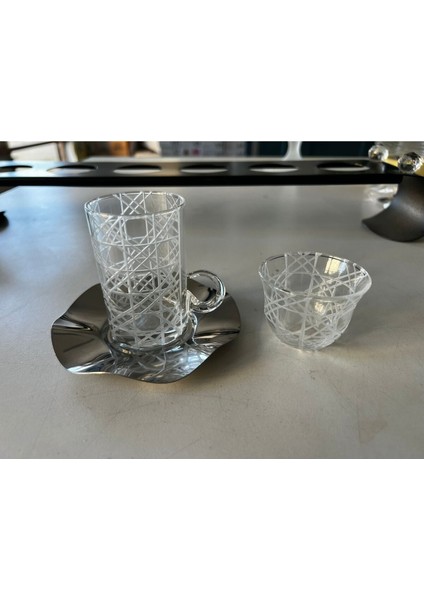 18 Parça Çay ve Kahve Takımı, Şık ve Zarif Gümüş Tasarım