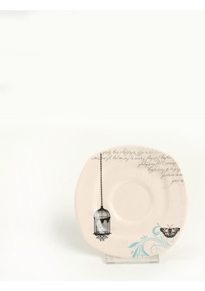 12 Parça Retro Çay Takımı, 6 Kişilik, Renkli ve Şık Tasarım