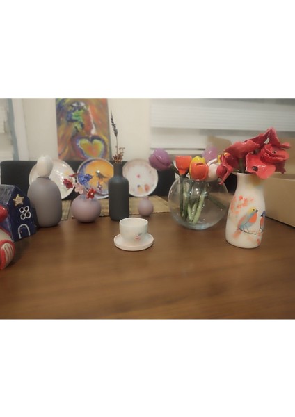 El Yapımı Renkli Seramik Fincan, Doğal ve Yıkanabilir, Sıcağa ve Soğuğa Dayanıklı indirimleri